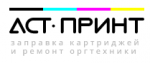 Логотип сервисного центра АСТ-Принт
