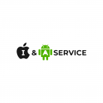 Логотип сервисного центра ios & android service